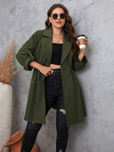 Lapel Collar Roll-Tab Sleeve Trench Coat